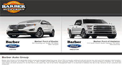 Desktop Screenshot of barberautogroup.com